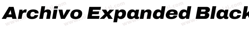 Archivo Expanded Black字体转换